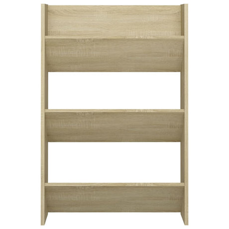 Wall Shoe Cabinet 60X18X Engineered Wood Sonoma Oak