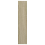 Wall Shoe Cabinet 60X18X Engineered Wood Sonoma Oak