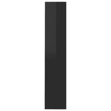 Wall Shoe Cabinet 60X18X Engineered Wood High Gloss Black