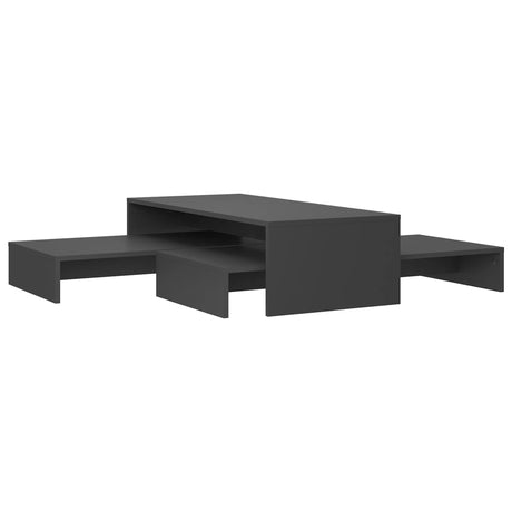 Nesting Coffee Table Set 100X100X26.5 Cm Engineered Wood