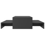 Nesting Coffee Table Set 100X100X26.5 Cm Engineered Wood