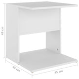 Side Table 45X45X48 Cm Engineered Wood