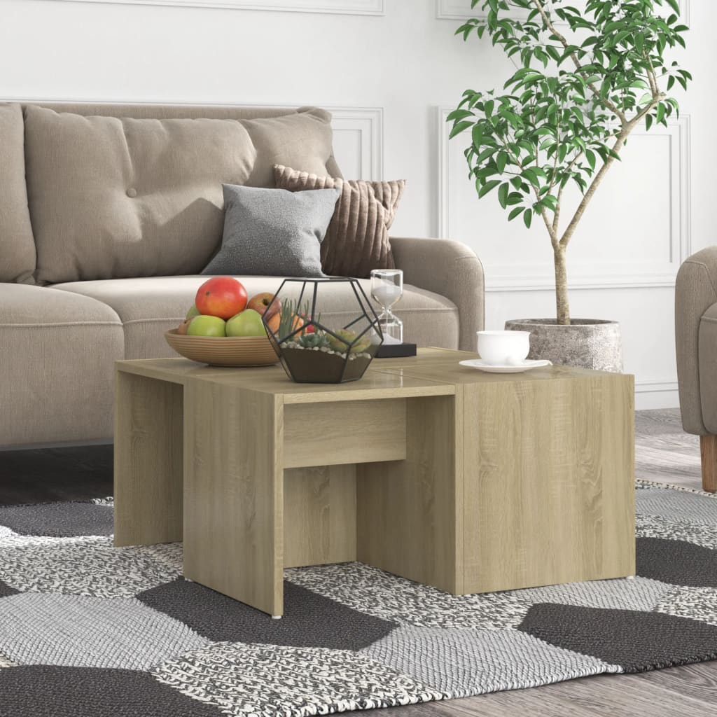 Coffee Tables 4 Pcs 33X33X33 Cm Engineered Wood