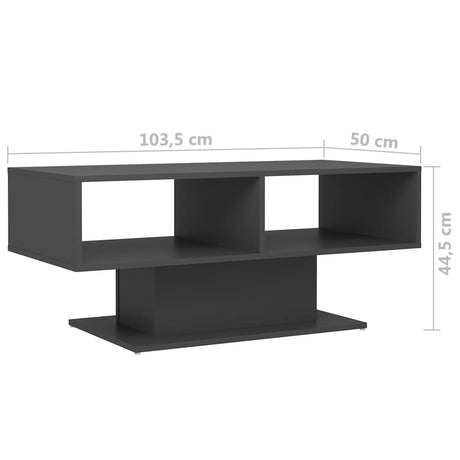 Coffee Table 103.5X50X44.5 Cm Engineered Wood