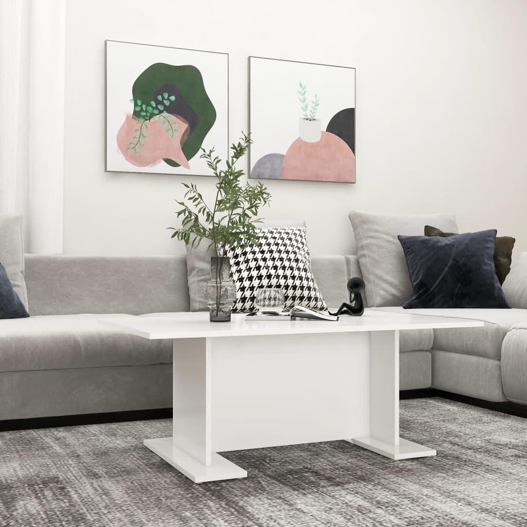 Coffee Table 103.5X60X40 Cm Engineered Wood