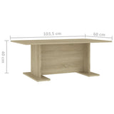 Coffee Table 103.5X60X40 Cm Engineered Wood