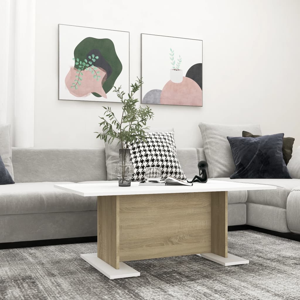 Coffee Table 103.5X60X40 Cm Engineered Wood