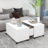 Coffee Table 75X75X38 Cm Engineered Wood