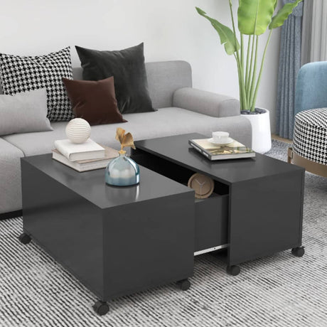 Coffee Table 75X75X38 Cm Engineered Wood