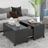 Coffee Table 75X75X38 Cm Engineered Wood