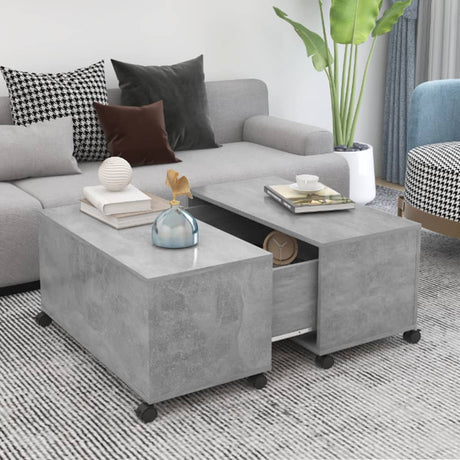 Coffee Table 75X75X38 Cm Engineered Wood