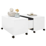 Coffee Table 75X75X38 Cm Engineered Wood