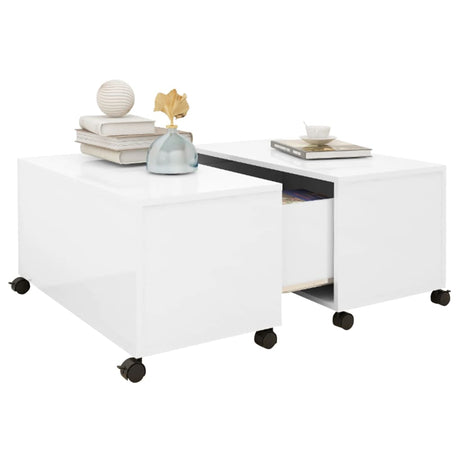 Coffee Table 75X75X38 Cm Engineered Wood