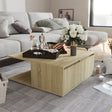 Coffee Table 80X80X31 Cm Engineered Wood