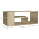 Coffee Table 100X50X40 Cm Engineered Wood