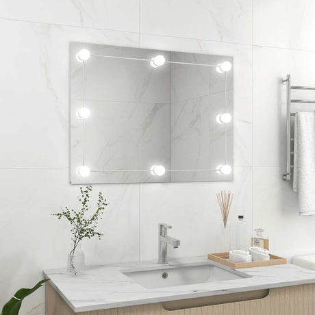 Wall Mirror Square Glass