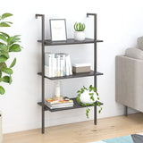 4-Tier Leaning Shelf And Black 64X35X