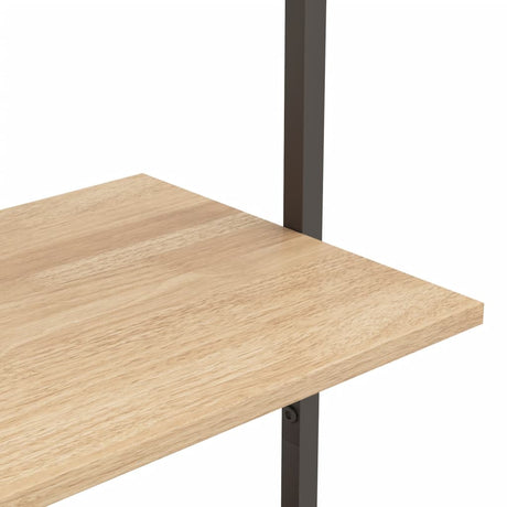 4-Tier Leaning Shelf And Black 64X35X
