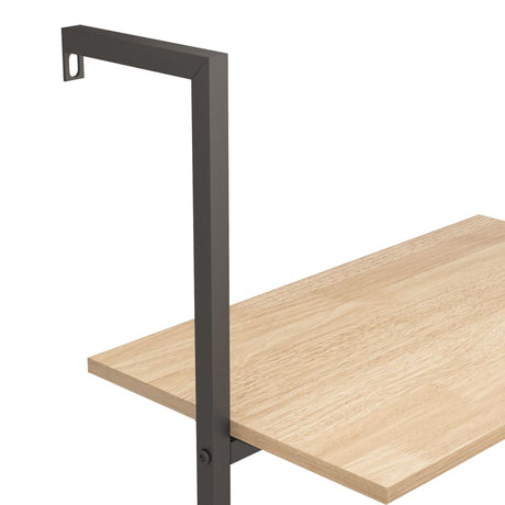 4-Tier Leaning Shelf And Black 64X35X