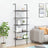 4-Tier Leaning Shelf And Black 64X35X