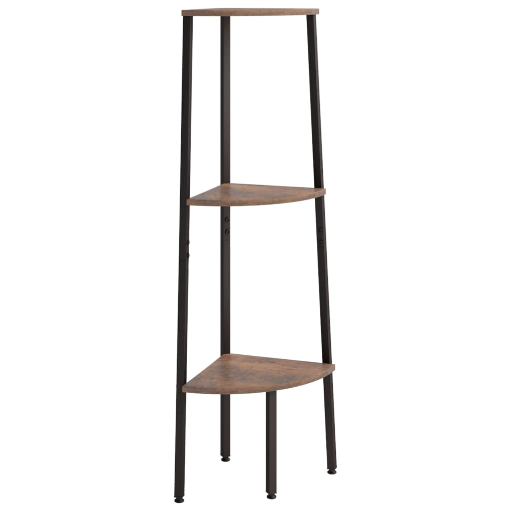 3-Tier Corner Shelf And Black 45.5X31.5X