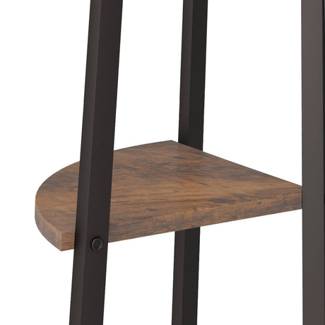 3-Tier Corner Shelf And Black 45.5X31.5X