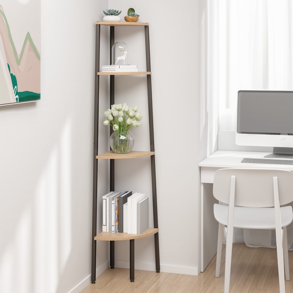 3-Tier Corner Shelf And Black 45.5X31.5X