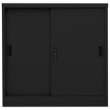 Office Cabinet With Sliding Door 90X40X90 Cm Steel