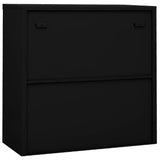 Office Cabinet With Sliding Door 90X40X90 Cm Steel
