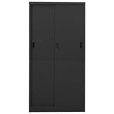 Office Cabinet With Sliding Door 90X40X180 Cm Steel