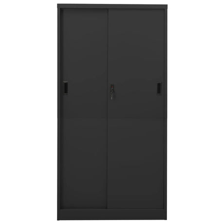 Office Cabinet With Sliding Door 90X40X180 Cm Steel