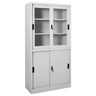 Office Cabinet With Sliding Door 90X40X180 Cm Steel