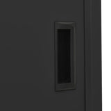Office Cabinet With Sliding Door 90X40X180 Cm Steel