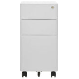 Mobile File Cabinet 30X45X59 Cm Steel
