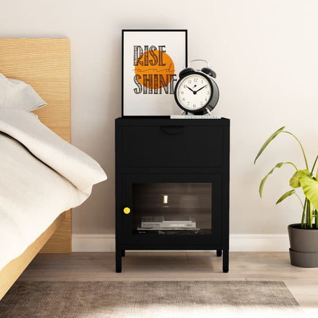 Nightstands 2 Pcs 40X30X54.5 Cm Steel And Glass