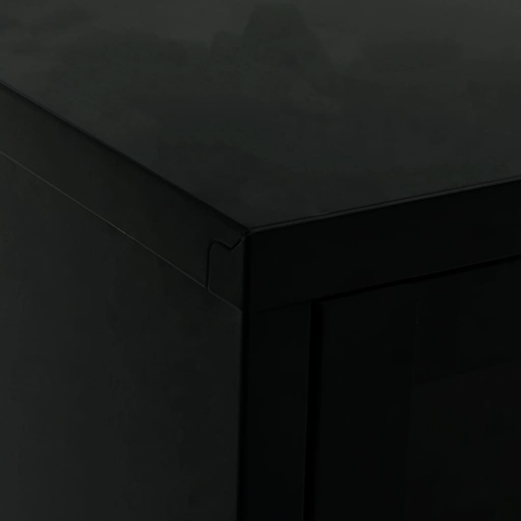 Tv Cabinet 90X30X44 Cm Steel And Glass