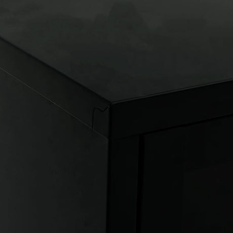 Tv Cabinet 90X30X44 Cm Steel And Glass
