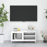 Tv Cabinet 90X30X44 Cm Steel And Glass