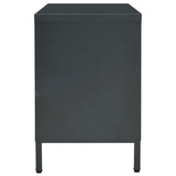 Tv Cabinet 105X35X52 Cm Steel And Glass