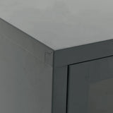 Tv Cabinet 105X35X52 Cm Steel And Glass