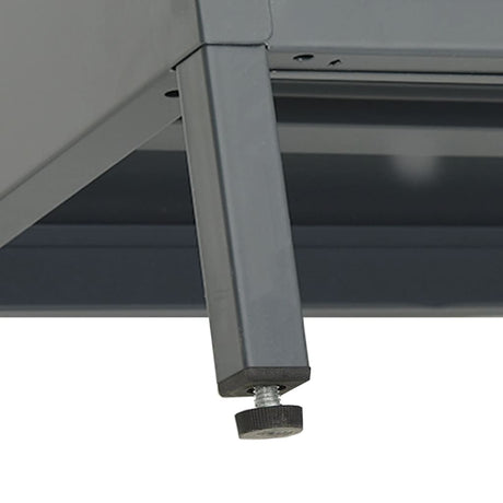 Tv Cabinet 105X35X52 Cm Steel And Glass
