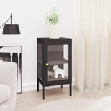 Sideboard 38X35X70 Cm Metal And Glass