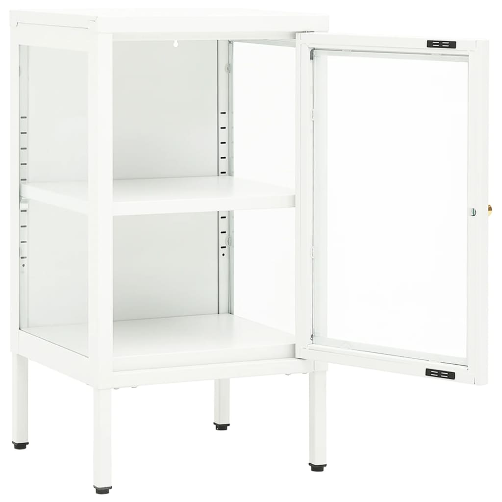 Sideboard 38X35X70 Cm Metal And Glass