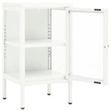 Sideboard 38X35X70 Cm Metal And Glass