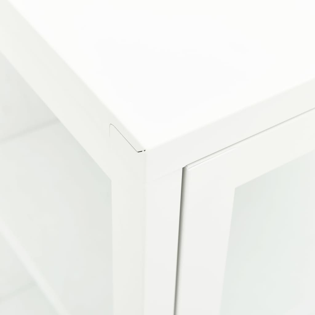 Sideboard 38X35X70 Cm Metal And Glass
