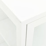 Sideboard 38X35X70 Cm Metal And Glass