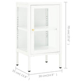 Sideboard 38X35X70 Cm Metal And Glass