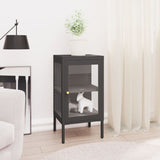 Sideboard 38X35X70 Cm Metal And Glass