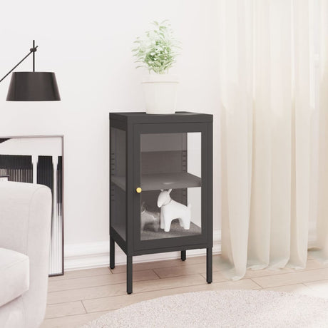 Sideboard 38X35X70 Cm Metal And Glass