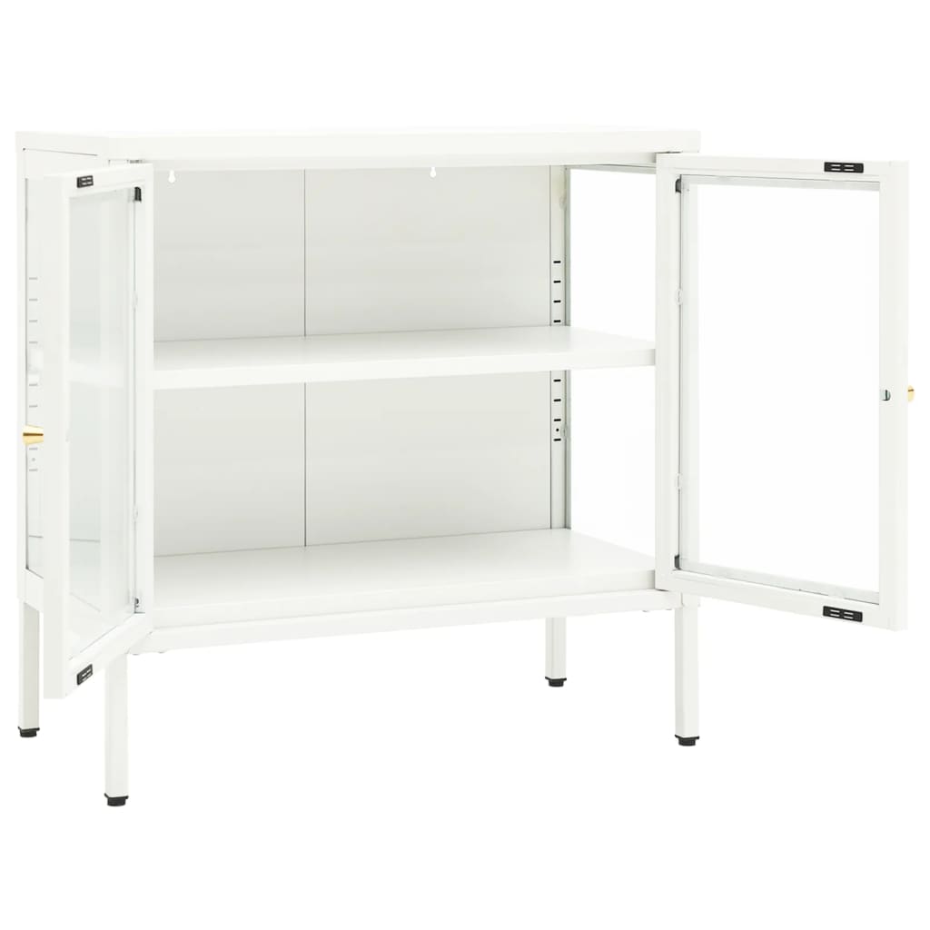 Sideboard 70X35X70 Cm Steel And Glass